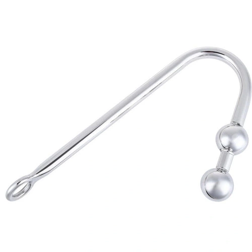 Anal Steel Stainless Two Hook 4417 Balls Pleasurable 0211